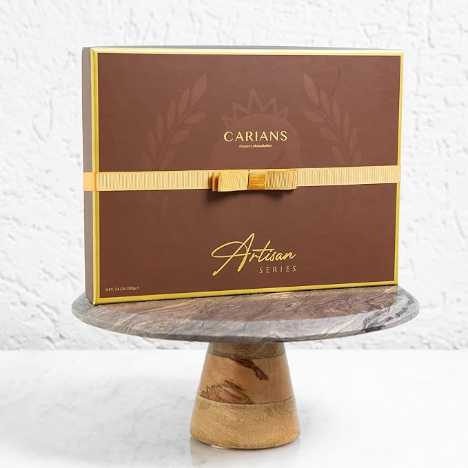 CARIANS Chocolate Gift Box, Assorted Luxury Premium Pralines Gourmet Chocolate Basket, Dark, Milk & Truffles, Box of Candy, Great for Gift Giving, Anniversary, Valentine's Day