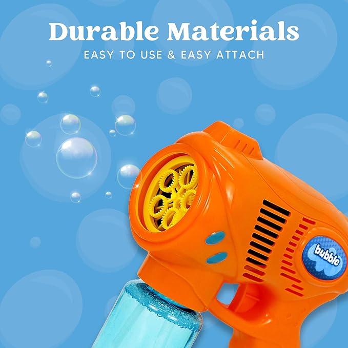JOYIN 3 Bubble Guns Kit with 3 Solutions for Kids, Bubble Blaster for Summer Toy, Party Favors, Birthday, Outdoor & Indoor Activity, Birthday Gift