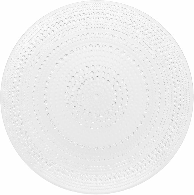 Fortessa Jupiter Hobnail Glass, 10.5" Dinner Plate (Set of 4), Clear