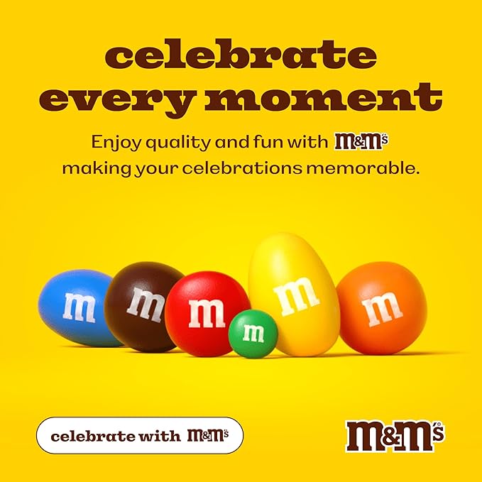 M&M'S WORLD New Baby Milk Chocolate Candy 2lb Bag with Assorted M&M'S for Showers Gender Reveal Parties and Newborn Gift Ideas