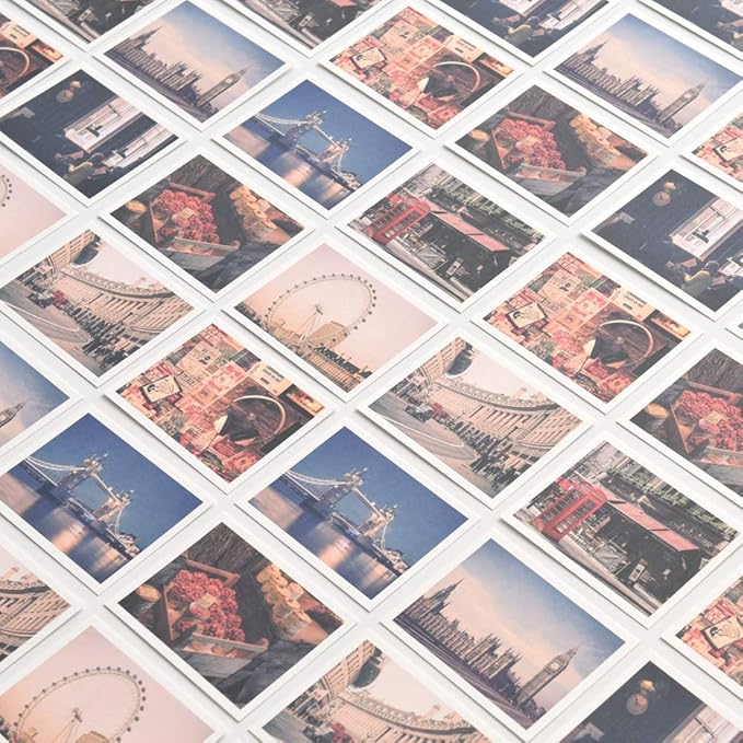 Monolike Message London Card - Mix 40 Mini Single cards, 20 envelopes Package