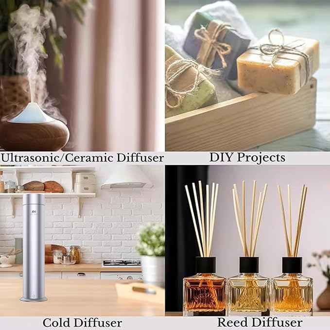 Hotel Scents Diffuser Oil Baccarat Rouge 540 120ml - Saffron, Jasmine, Oakmoss - HVAC scents Inspired by The Baccarat Rouge - Essential Oils for Ultrasonic Diffuser - Luxury Diffuser Oil Refill