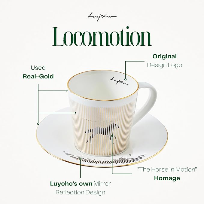 Luycho Mirror Cup Locomotion The Running Horse_11oz