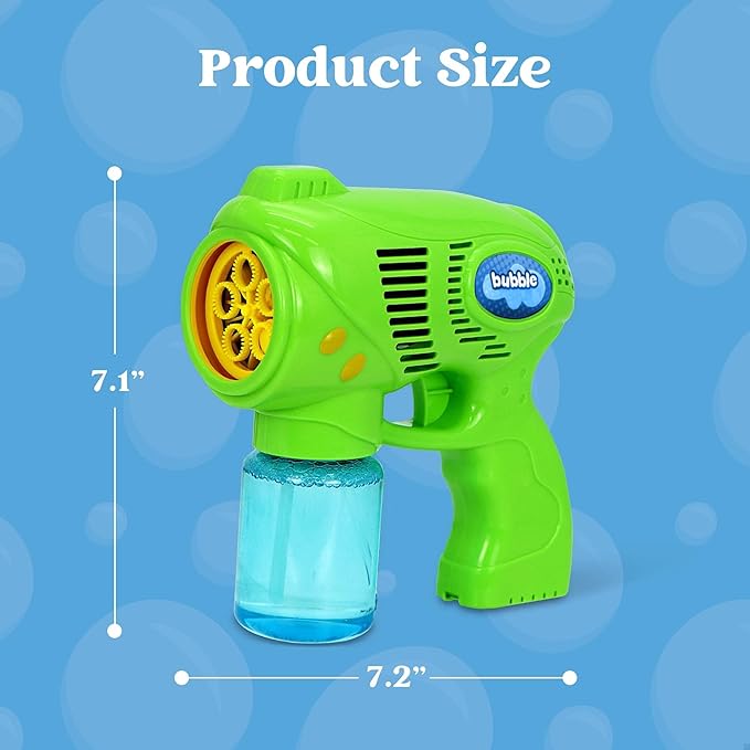 JOYIN 3 Bubble Guns Kit with 3 Solutions for Kids, Bubble Blaster for Summer Toy, Party Favors, Birthday, Outdoor & Indoor Activity, Birthday Gift
