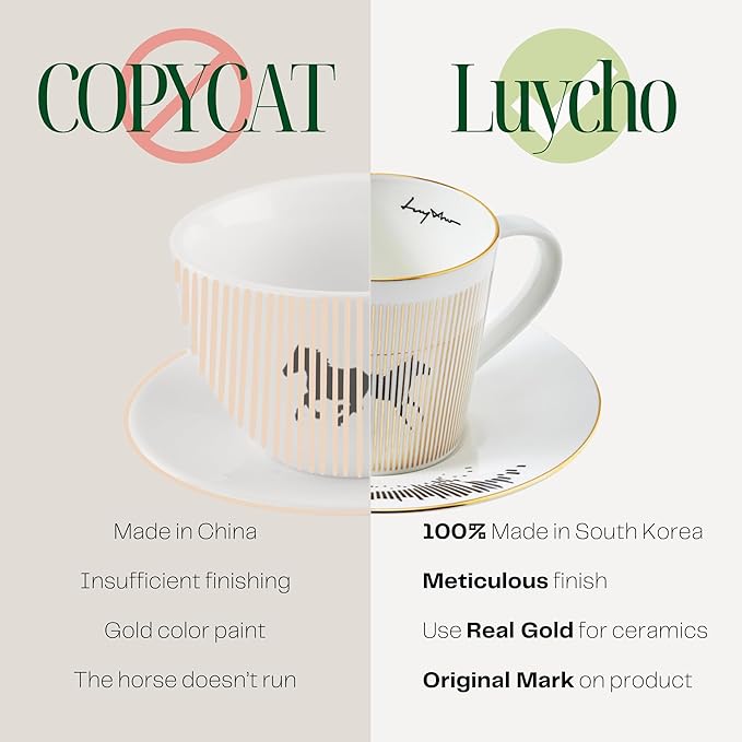 Luycho Mirror Cup Locomotion The Running Horse_11oz