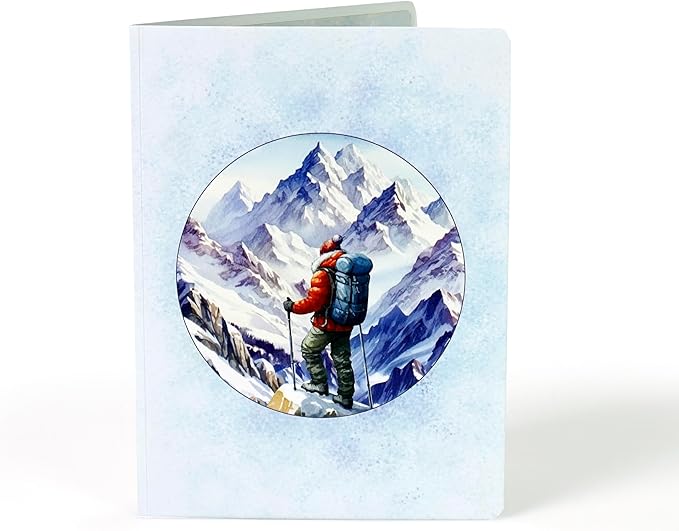 CUTPOPUP Birthday Card Pop Up, 3D Birthday Greeting, Father's Day Card for Grandpa, Dad, Godfather, Husband, Son (Rock Climbing)