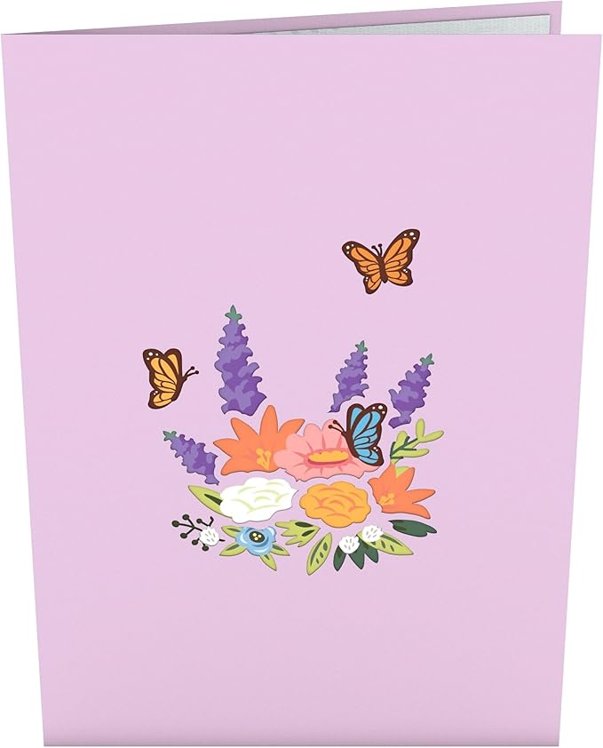 Lovepop Everyday Pop-Up Card for Her and Him- 3D Thinking of You Greeting Cards for Boys, Girls, Men, Women - 5" x 7" Flower Basket - Blank Note Card & Envelope Included