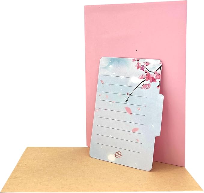 3D Pop Up Greeting Card Flowers Theme (Cherry Blossom Tree)