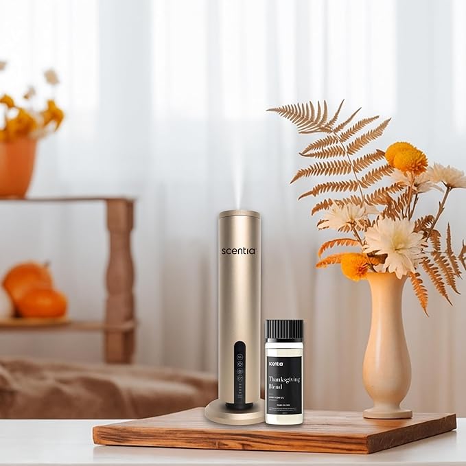 Scentia Thanksgiving Blend Essential Oil – 50ml Holiday Aromatherapy with Cinnamon, Clove, Vanilla & Coconut | Fall Diffuser Oil for Home, Gifting, Candles & DIY Soaps