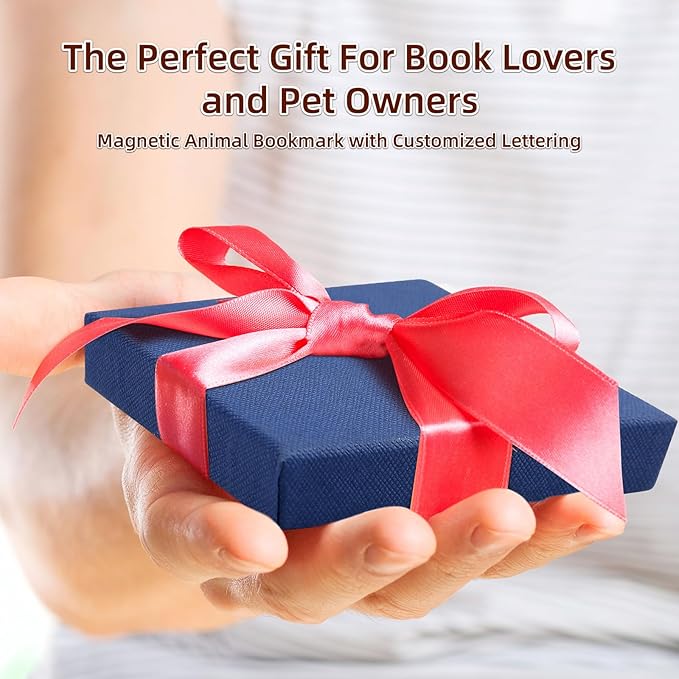 Magnetic Leather Bookmark, Cute Initial Magnetic Bookmarks Clip, Vintage Book Marker Clip Gifts for Readers, Kids, Book Lovers-K