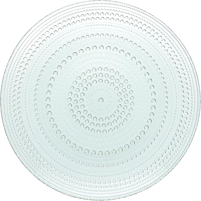 Fortessa Jupiter Hobnail Glass, 10.5" Dinner Plate (Set of 4), Sage Green
