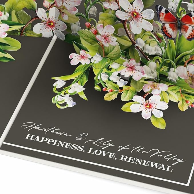 Lovepop Everyday Pop-Up Card for Her and Him - 3D Greeting Cards for Boys, Girls, Men, Women - Born to Bloom: May Birth Month Flowers - 5" x 7" Card - Blank Notecard and Envelope Included