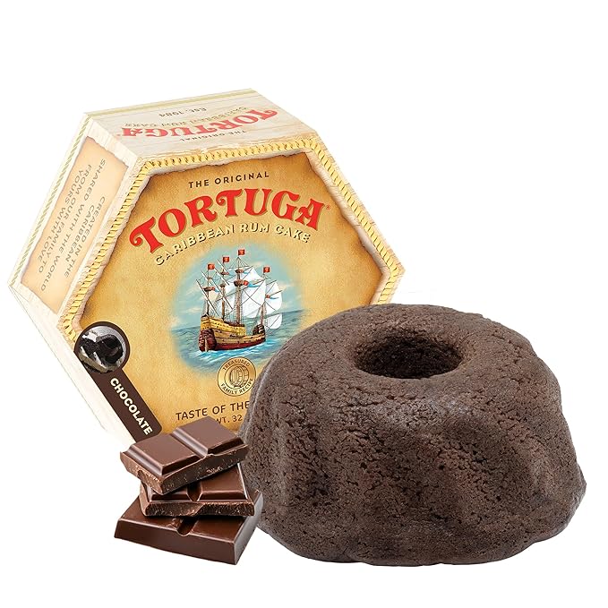 TORTUGA Caribbean Chocolate Rum Cake - 16 oz Rum Cake - The Perfect Premium Gourmet Gift for Gift Baskets, Parties, Holidays, and Birthdays - Great Cakes for Delivery