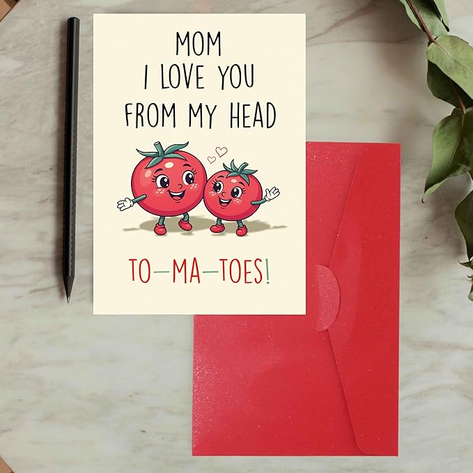 Funny Valentines Day Card for Mom – Happy Bday Card from Daughter or Son – Hilarious Gift for Mother, Grandma, Stepmom, or Bonus Mom - CHEERIN