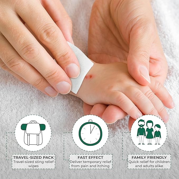 Ever Ready First Aid Sting Relief Wipes, 3000 Count…