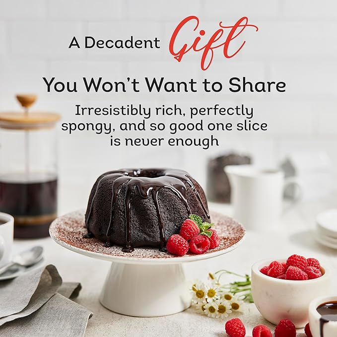 TORTUGA Caribbean Chocolate Rum Cake - 32 oz Rum Cake - The Perfect Premium Gourmet Gift for Gift Baskets, Parties, Holidays, and Birthdays - Great Cakes for Delivery