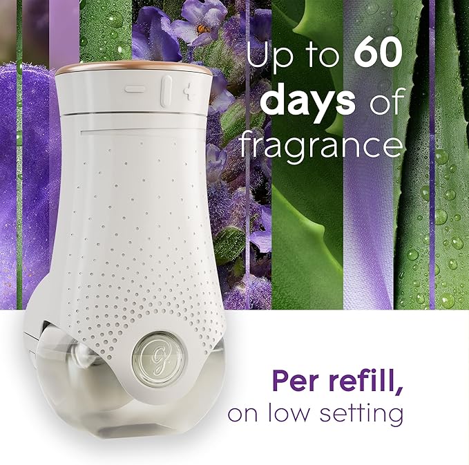 Glade PlugIns Refills Air Freshener, Tranquil Lavender & Aloe, Scented and Essential Oils for Home and Bathroom, 0.67 Fl Oz, 10 Count