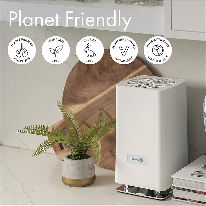 ScentAir Whisper Home Monthly Plug-in Refill, Fragrance Cartridge for Home and Office, Amazon Exclusive, White Jasmine & Ivy