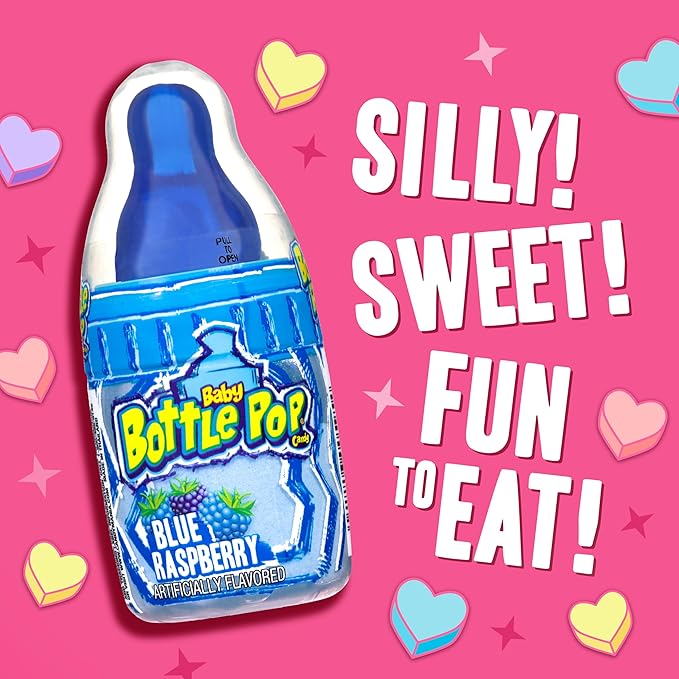 Baby Bottle Pop Candy Lollipops Variety Pack – 10 Ct Bulk Lollipops with Dipping Powder, Full Size, Individually Wrapped Christmas Candy for Party Favors, Holiday Gifts & Stocking Stuffers