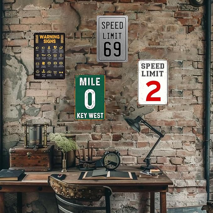 Garage Signs Mechanic Accessories Car Metal Tin Sign Funny Mechanic Shop Decor Dad'S Shop Sign Metal Car Wall Art Automotive Decor Vintage Barn Sign 8x12 Inch