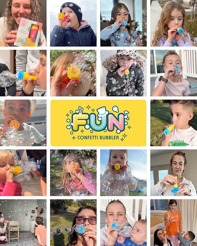 Uncle Bubble Blower for Kids and Toddlers, Uncle Bubble Mini Bubble Blower Makes Thousands of Bubbles Ease, Durable Outdoor Toy