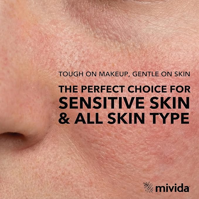 mivida 500 Count Bulk Individually Wrapped Makeup Remover Wipes with Vitamin E | Hypoallergenic, Fragrance-Free, Alcohol-Free makeup wipes | Bulk single make up removing wipes