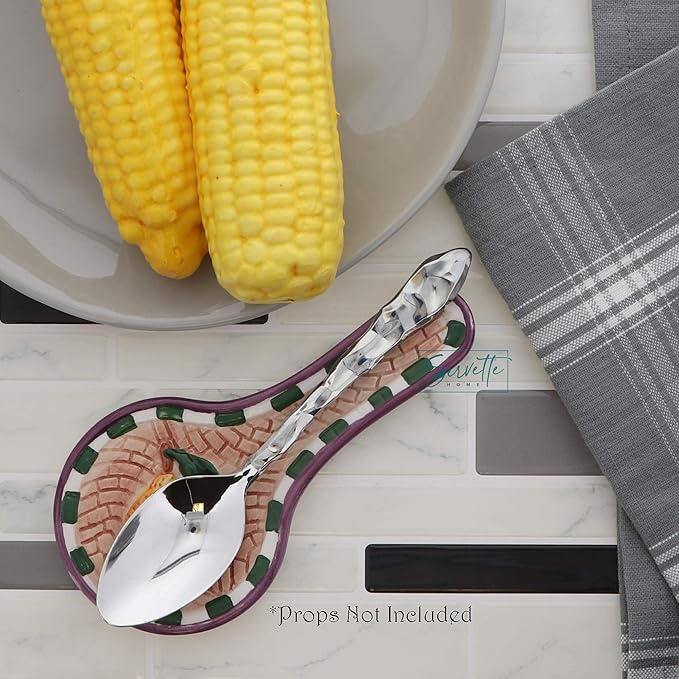 Ceramic Spoon Rest Lemon Kitchen Décor Teaspoon Tea Bag Rest
