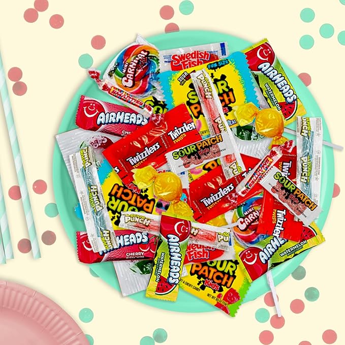 Bulk Candy Variety Pack - 5 lb Candy Individually Wrapped - Assorted Mix - Lollipops, Hard, Fruity - Dulces - Christmas - Big Bag for Party Favors