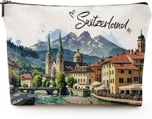 Switzerland Travel Souvenirs Gift - Zurich Lausanne Trip Gifts for Women, Swiss Alps Journey Gifts for Switzerland Lover Bridal Shower Holiday Homewarming Birthday Gift
