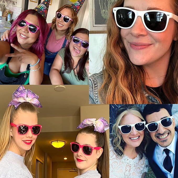 500pc Personalized Wedding Sunglasses Bulk for Guests Party Favors,Custom Personalized Logo Sunglasses Womens Men,Wedding Bridesmaid Sunglasses Gifts,Bachelor Party Favors Set （Mixed）