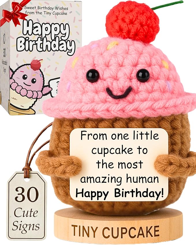 30 Sweet Birthday Wishes by The Tiny Cupcake - Happy Birthday Gift for Women, Men, Best Friend, Coworkers, Sister, Girlfriend, Wife, Daughter, Teens for 16th, 21st, 25 Year Old, 30th, 40th Birthdays