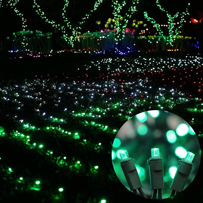 LAMPHOME 100 Count St. Patrick's Day Mini String Lights - 21.6FT LED Christmas Lights, Mini led Lights for Indoor Outdoor Home Holiday Party Wedding Independence Day Decoration