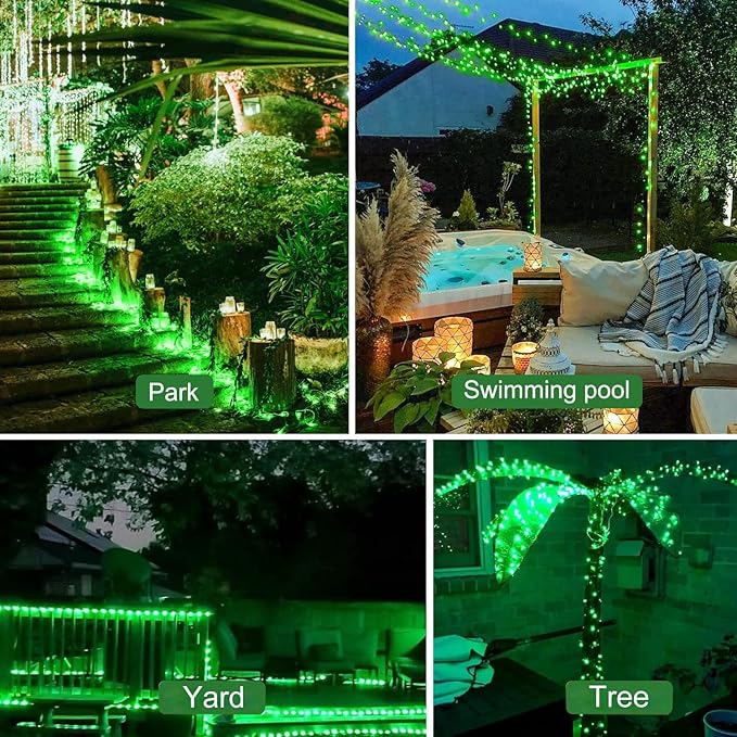 ZNYCYE St.Patrick's Day Fairy String Lights, 8.2Ft 50 LED Fairy Green Lights with Timer, 8 Modes Battery Operated Fairy Lights, 4 Pack Mini Led String Lights for St.Patrick's Decoration(Green)