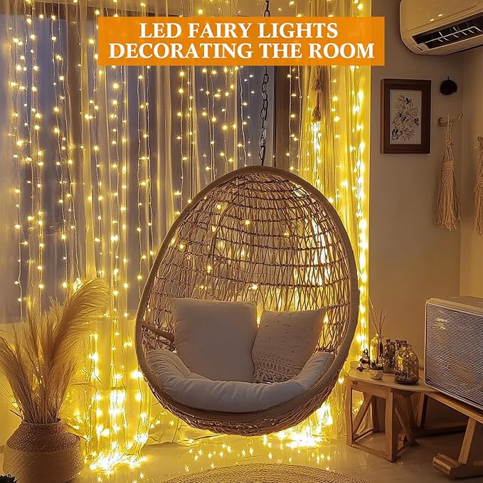 Macarrie 3 Pcs Fairy Lights USB Powered 16 ft 50 LED String Lights Plug in for Xmas Indoor Outdoor Party Wedding Home Festival Tree Garden Decoration (Warm White)