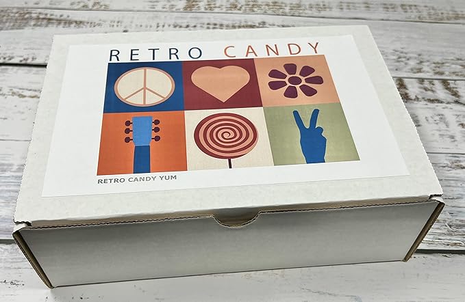 RETRO CANDY YUM ~ Care Package Assortment Gift Box Nostalgic Candy Mix from Childhood for Man or Woman Jr