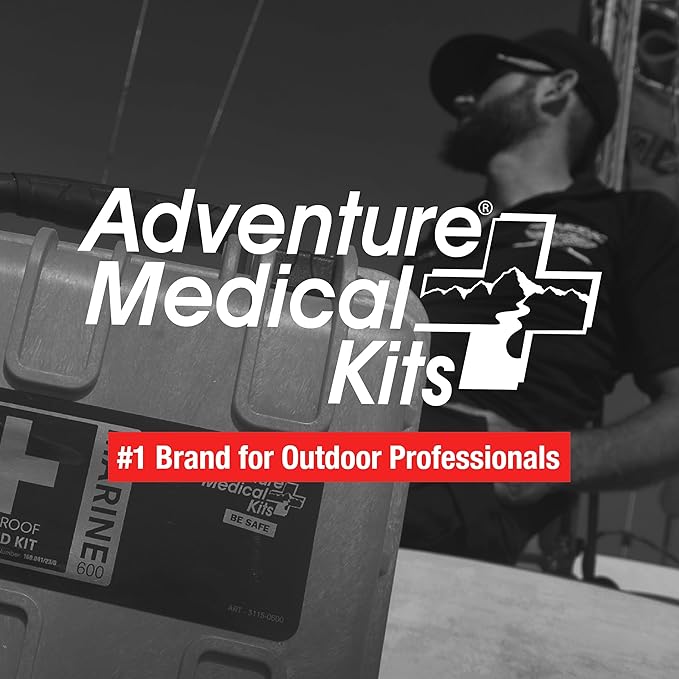 Adventure Medical Kits Marine Series Medical Kit - 2500 - Boat First Aid Kit For Medium Crews 24 Hours From Care - Includes Emergency Medical Supplies Like Bandages, Medicine, Guide Book & More