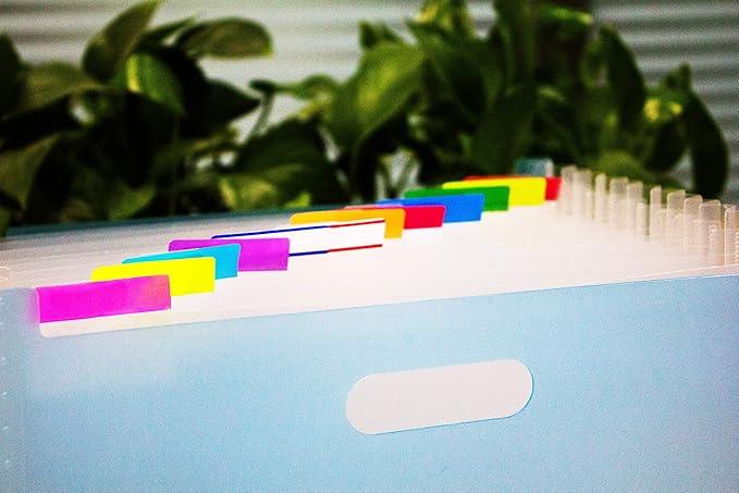 500 Pieces Tabs 2 Inch Sticky Index Tabs, Writable and Repositionable File Tabs Flags Colored Page Markers Labels for Reading Notes, Books and Classify Files, 21 Sets 10 Colors (Index Tabs)