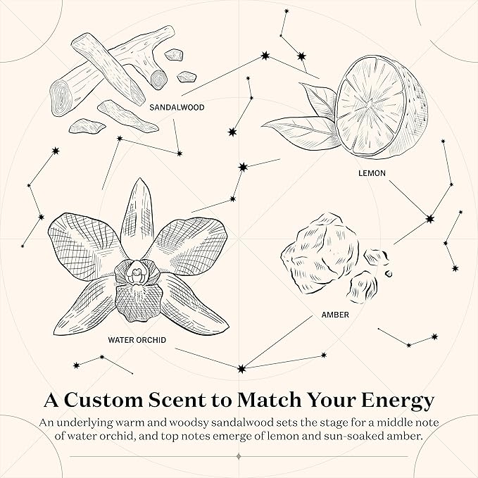 Birthdate Candles, May 25 - Gemini Zodiac Scented Candles Birthday Gift - Orchid, Sandalwood & Lemon Scent - All-Natural Soy & Coconut Wax, 60-80 Hour Burn Time - Made in USA