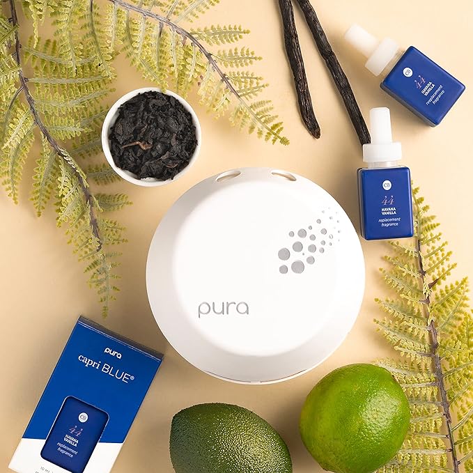 Capri Blue Pura Smart Home Plug-in Diffuser Refills – Includes 2 Capri Blue Pura Refills for Plug In Diffusers for Home - Long Lasting Luxury Scents - Havana Vanilla (Pack of 2)