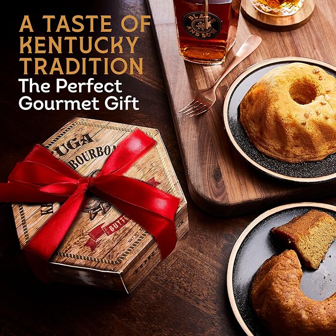 TORTUGA Kentucky Bourbon Butter Cake - 16oz Cake - 4 Pack - The Perfect Premium Gourmet Gift for Stocking Stuffers, Gift Baskets, and Christmas Gifts - Great Cakes for Delivery