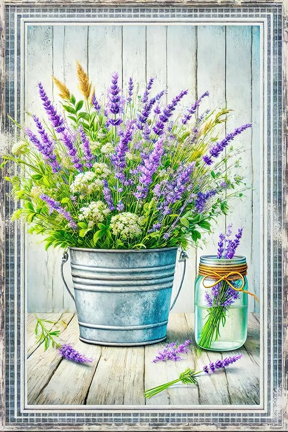 BlissYard Hello Spring Garden Flag Double Sided 12x18 Welcome Spring Floral Yard Flag Mason Jar Vase Flower Garden Yard Seasonal Outside Outdoor House Decoration Farmhouse Holiday Yard Flag
