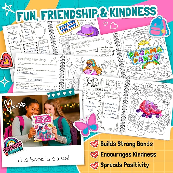 Confidence-Boosting Coloring Book for Girls Ages 8-12 | Fun Kids Color Book with Positive Affirmations, Activities & Motivational Art, Coloring Book for Kids Ages 8-12 for Creativity & Self-Esteem