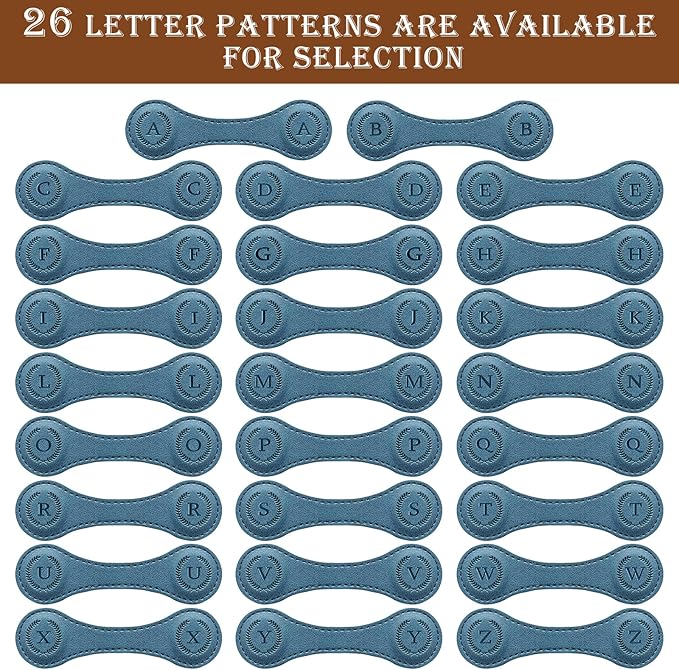 Handmade Personalized Leather Magnetic Bookmark - Custom Initial Letter Design with 26 Alphabet Choices - Durable Bookmark for Readers, Book Lovers, Women & Kids