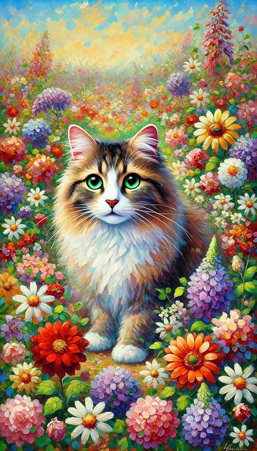 BlissYard Spring Welcome Cat Garden Flag Double Sided 12x18 Inch Tabby Cat Garden Flag Funny Floral Tulip Cats Flags Vertical Farmhouse Welcome Yard Spring Summer Seasonal Outdoor Porch Decor